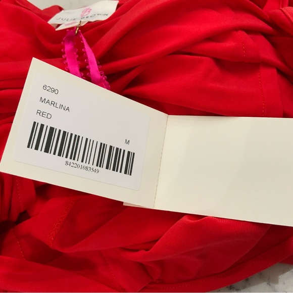 JB by Julie Brown Solid Red Marlina Knit Wrap Dress 
Size Medium 
New With Tags - Picture 15 of 16